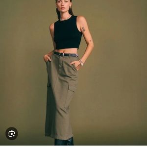 MANGO cargo skirt size 12